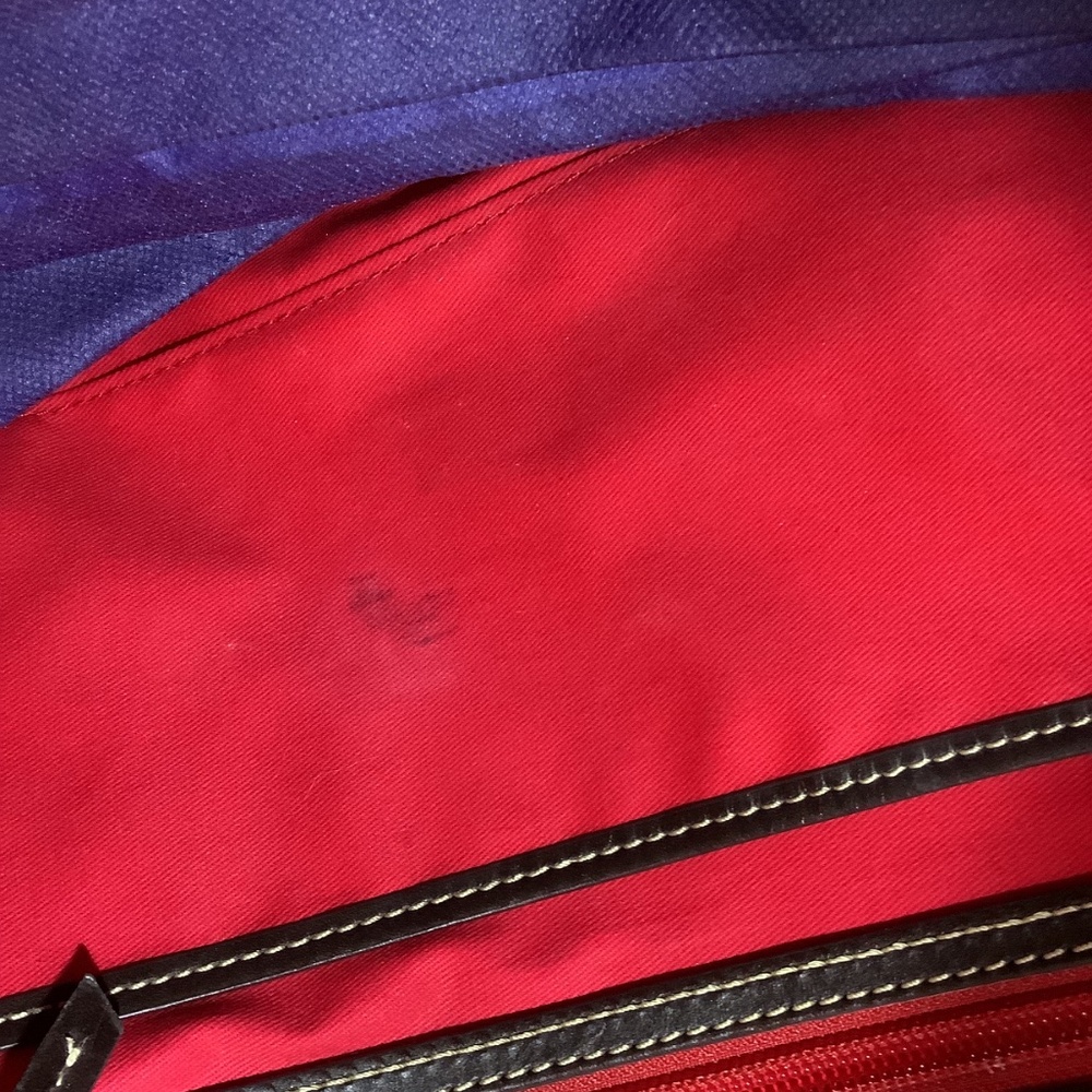 Large Dooney & Bourke Croc Design Leather Tote - PreOwned - Picture 8 of 9